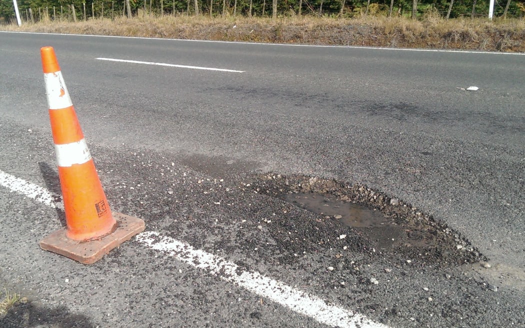 The storm has left region's roads littered with potholes.