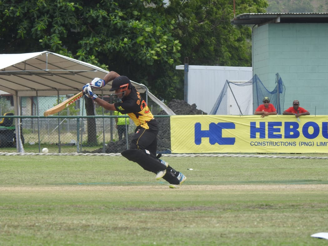 Sese Bau top-scored for PNG with 69 not out.