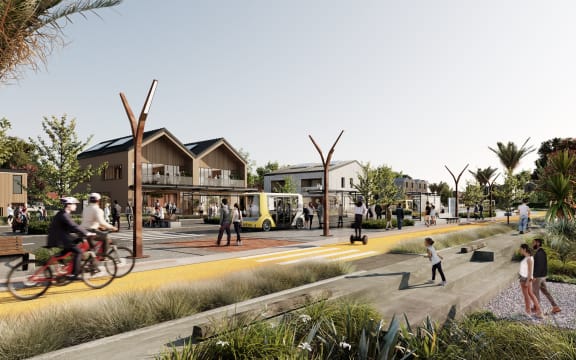 Artist's impression of the planned Sunfield development in Auckland.