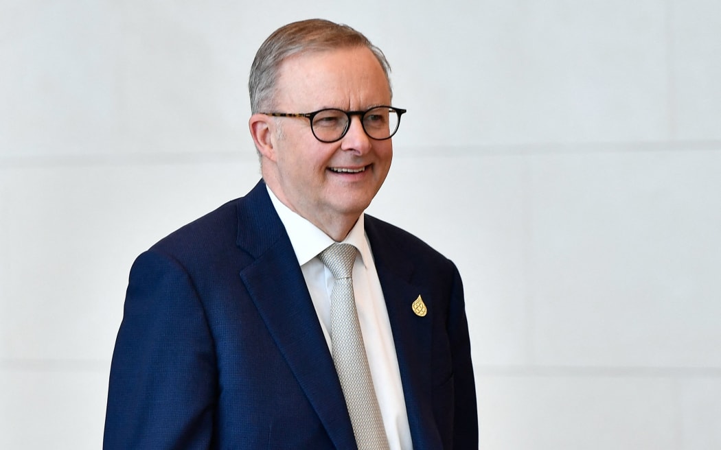 Australia's Prime Minister, Anthony Albanese attends the 29th APEC 2022 Economic Leader’s Week at Queen Sirikit National Convention Center in Bangkok on November 19, 2022, in Bangkok, Thailand. (Photo by Vachira Vachira/NurPhoto) (Photo by Vachira Vachira / NurPhoto / NurPhoto via AFP)