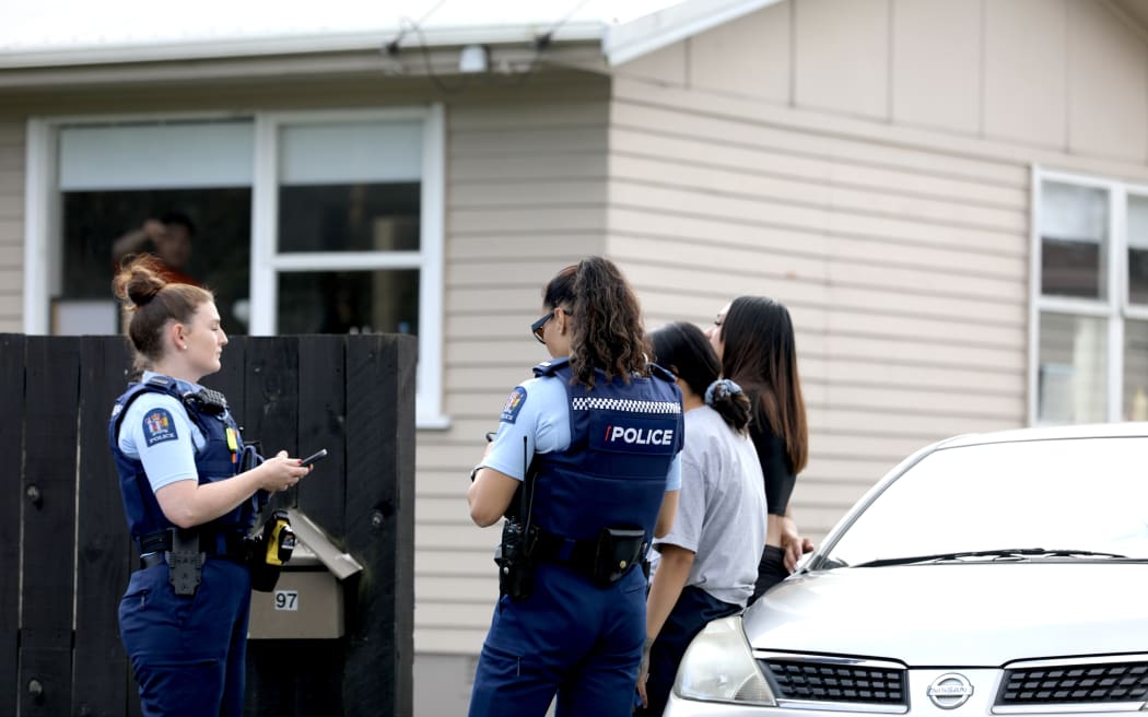 Scene of a homicide on Mahia Road in Manurewa