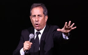 Jerry Seinfeld performs onstage at the 2023 Good+Foundation “A Very Good+ Night of Comedy” Benefit at Carnegie Hall on October 18, 2023 in New York City.   Jamie McCarthy/Getty Images for Good+Foundation/AFP (Photo by Jamie McCarthy / GETTY IMAGES NORTH AMERICA / Getty Images via AFP)