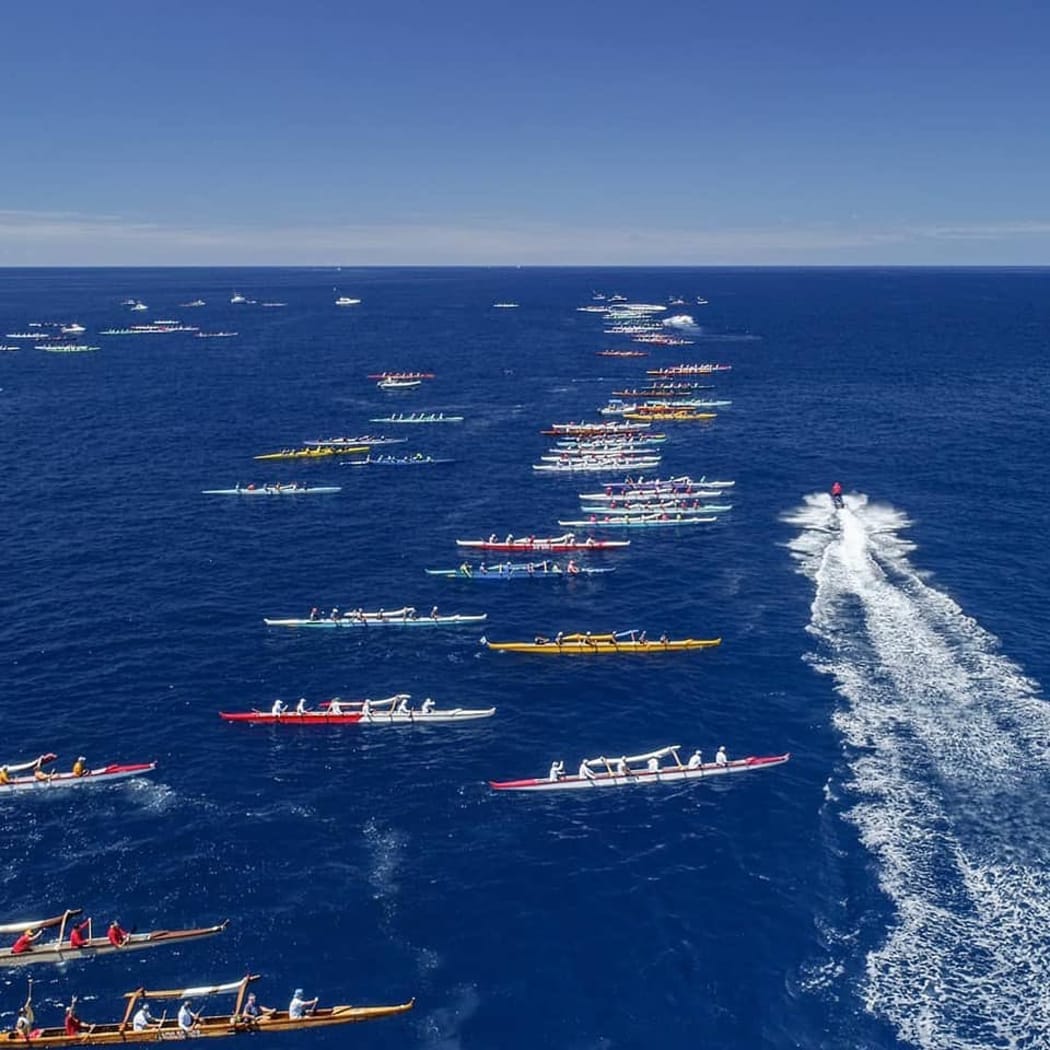 The Queen Lili'uokalani canoe races in Kona, Hawaii attract around 2,500 paddlers from around the world for five days of racing.