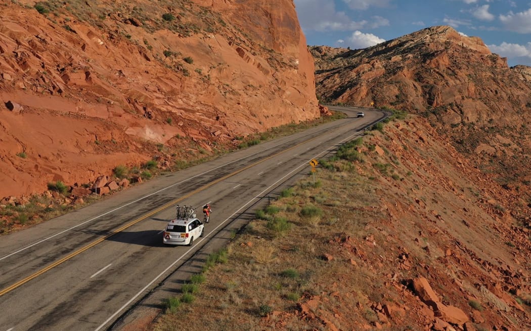 Craig Harper is competing in what is considered the world's toughest cycle race, the Race Across America.