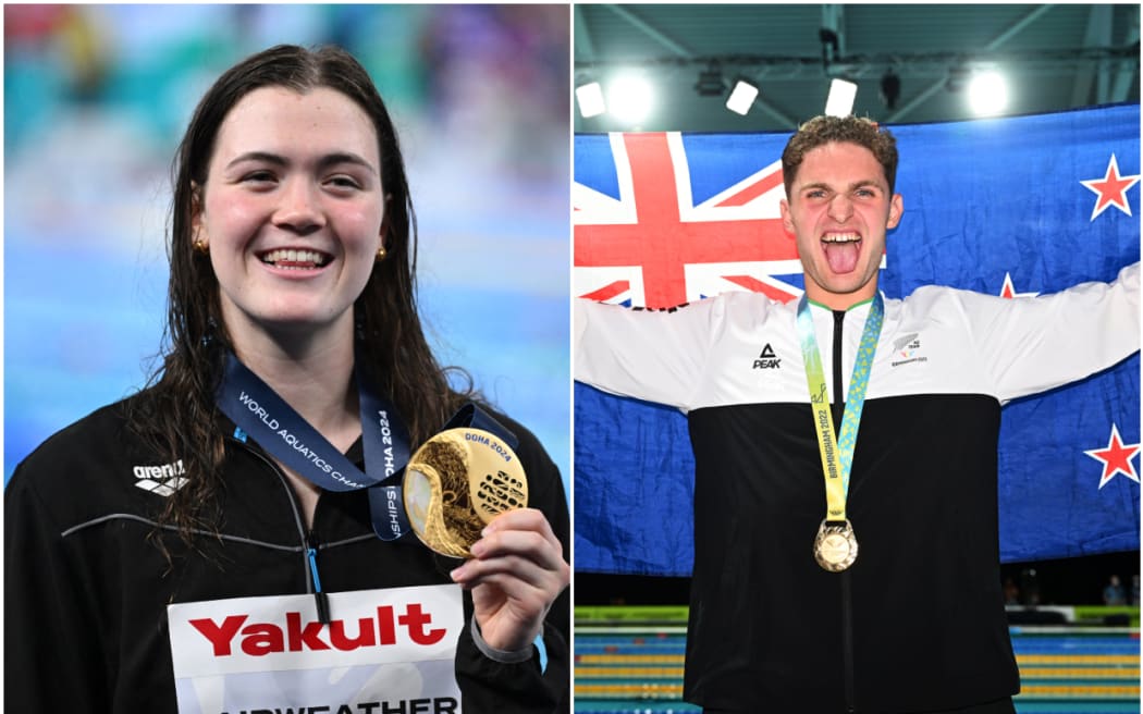 World champions Erika Fairweather and Lewis Clareburt head a nine-strong New Zealand swim team for the Paris Olympics.