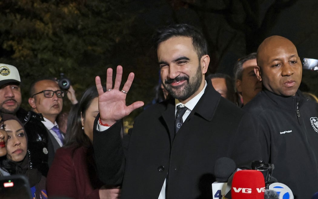 Zohran Mamdani speaks during a campaign event in New York.