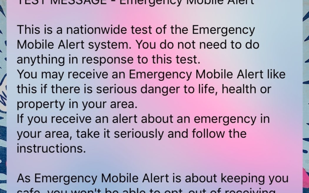 The message received today.