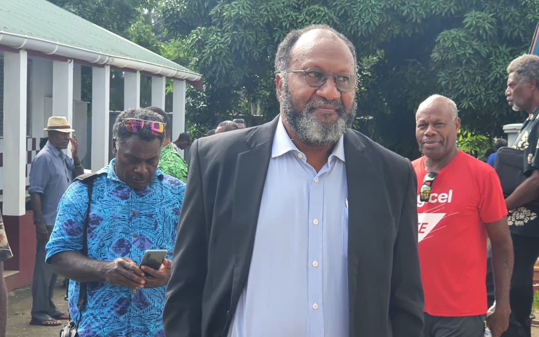 Charlot Salwai during his perjury trial in December 2020