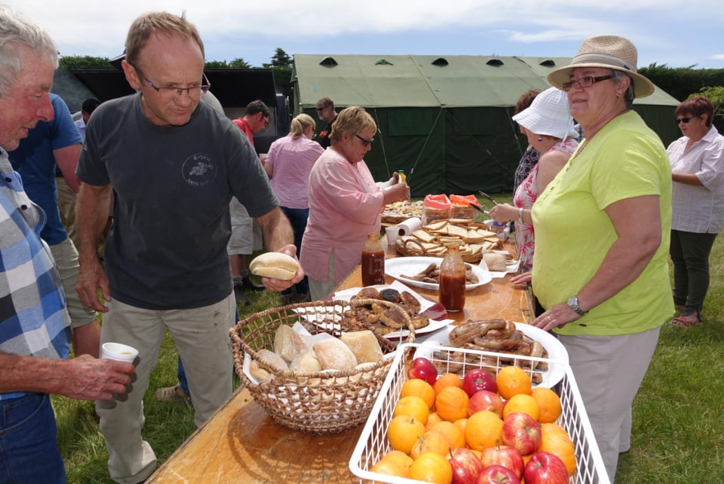 Quite the spread at Ward Town Hall picnic day.