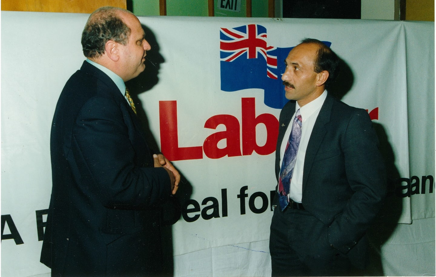 Ron Mark, Labour Campaign 1993 with Mike Moore