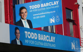 Todd Barclay's Gore electorate office.
