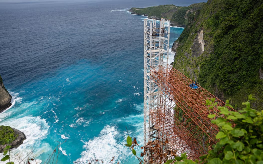 Niluh Djelantik says the beach's beauty is being taken away.