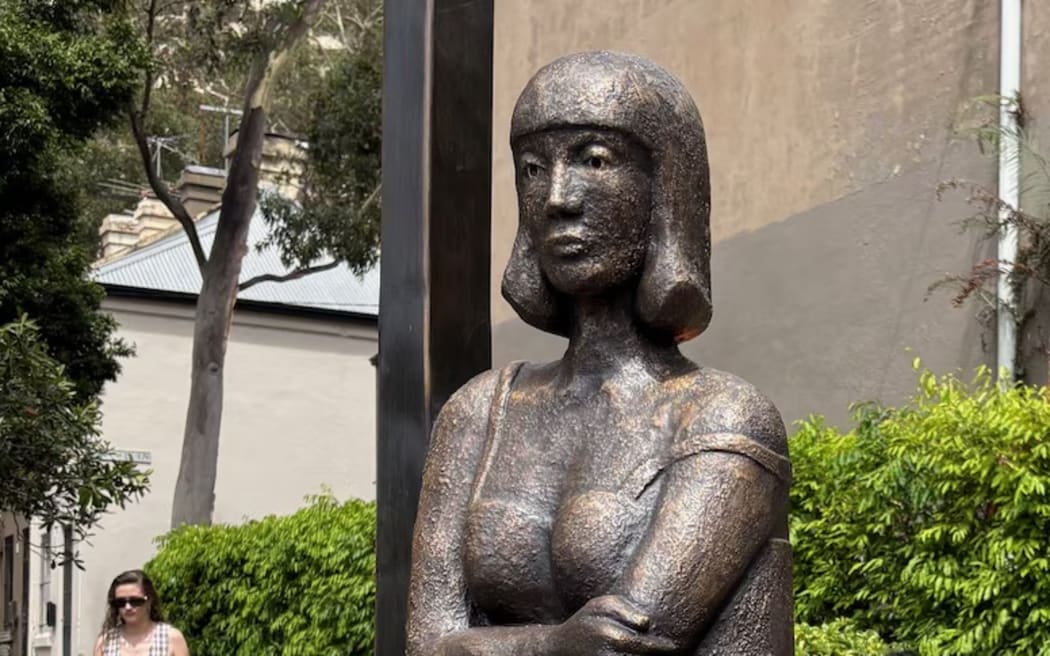 The new Joy is made of a sturdier material, has a haircut and holds a different pose, but otherwise remains true to the original. (Supplied: Matthew Crawford)