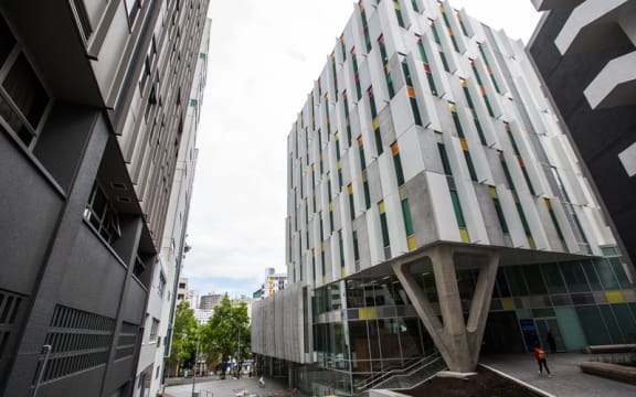 Entrance to the AUT Sir Paul Reeves Building