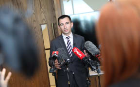 Health Minister Simeon Brown in Auckland.