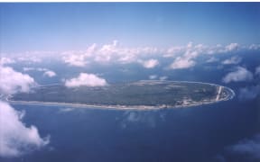 An aerial view of Nauru