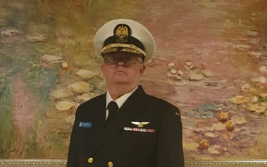 Peter Cowell in one of his 'admiral' uniforms.  (Supplied: LinkedIn)