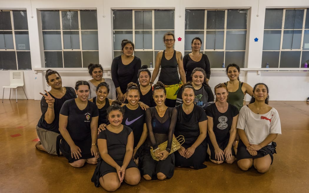 Poemoana with the Inano dance group in Wellington.