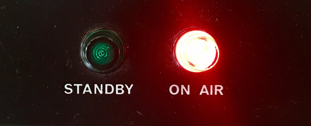 OB talk back system 'on air' indicator