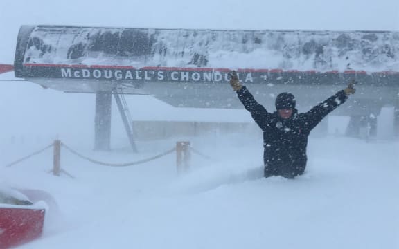 Cardrona Alpine Resort has shut for the day after experiencing what they call 'the largest single snowfall of winter 2018'.