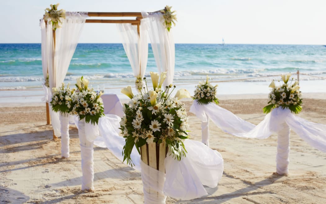 Pacific island wedding