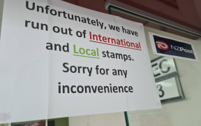 An Auckland post office runs out of stamps before Christmas