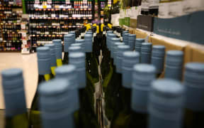 Alcohol section in Pak n Save Kilbirnie.