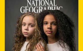The April issue of the National Geographic magazine.