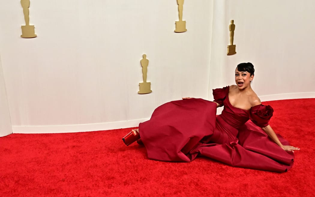 US actress Liza Koshy attends the 96th Annual Academy Awards at the Dolby Theatre in Hollywood, California on March 10, 2024. (Photo by Frederic J. Brown / AFP)