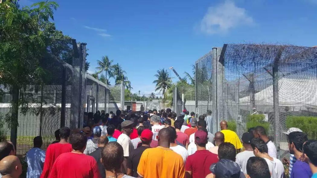 Refugees on Manus protest against efforts to evict them from Australian run detention centre.