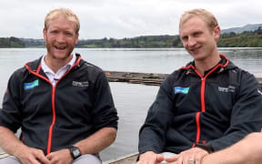 Eric Murray (left) and Hamish Bond (right).