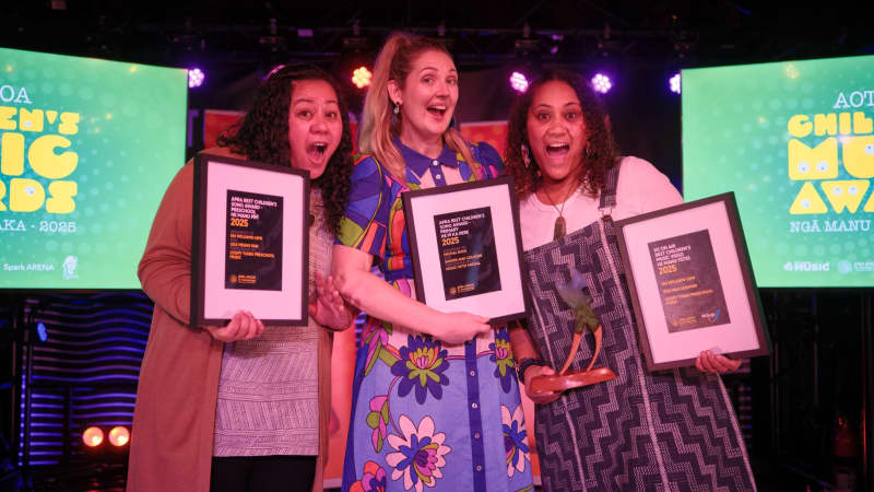 Loopy Tunes duo Siu Williams-Lemi and Leah Williams-Partington and Music with Michal's Michal Bush.