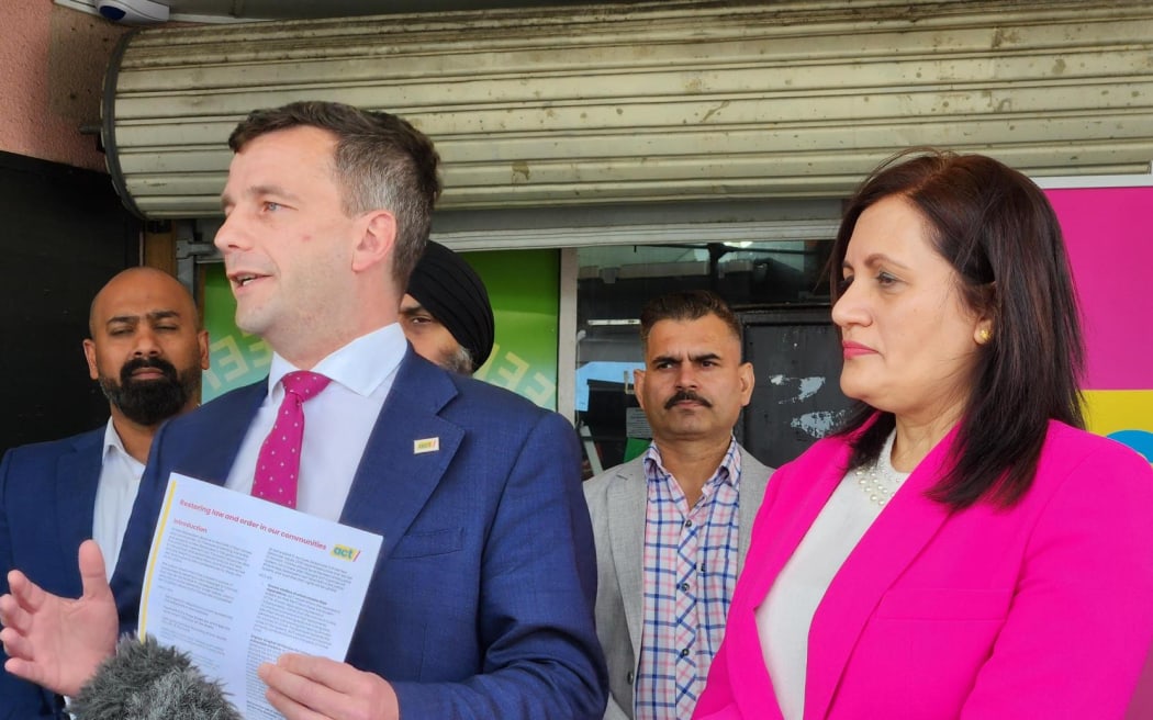 ACT leader David Seymour on law and order - ACT candidate Parmjeet Parmar