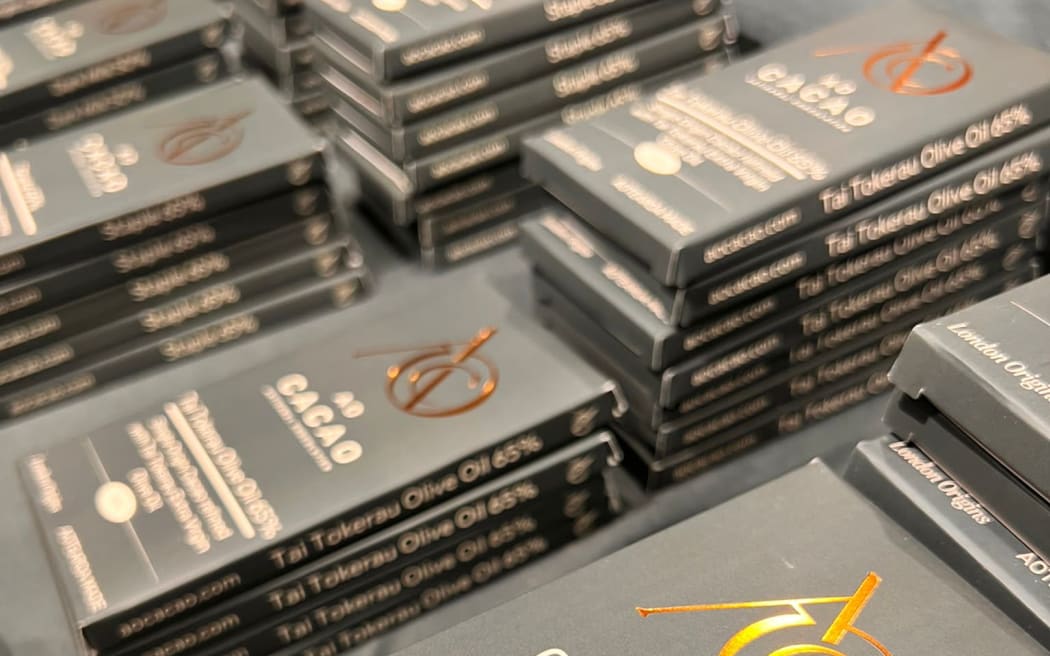 New Zealander Thomas Netana Wright showcased his chocolate label Ao Cacao at the Paris Salon du Chocolat, in October 2023.