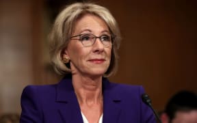 Donald Trump's nominee for the secretary of education position, Betsy DeVos.