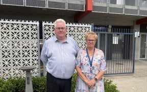 Deputy principal Miles Sengers and principal Jan Waelen of McAuley High School call the lack of communication and clear logistics unacceptable.
