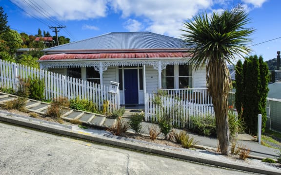 Baldwin Street, the world's steepest residential street, Dunedin.