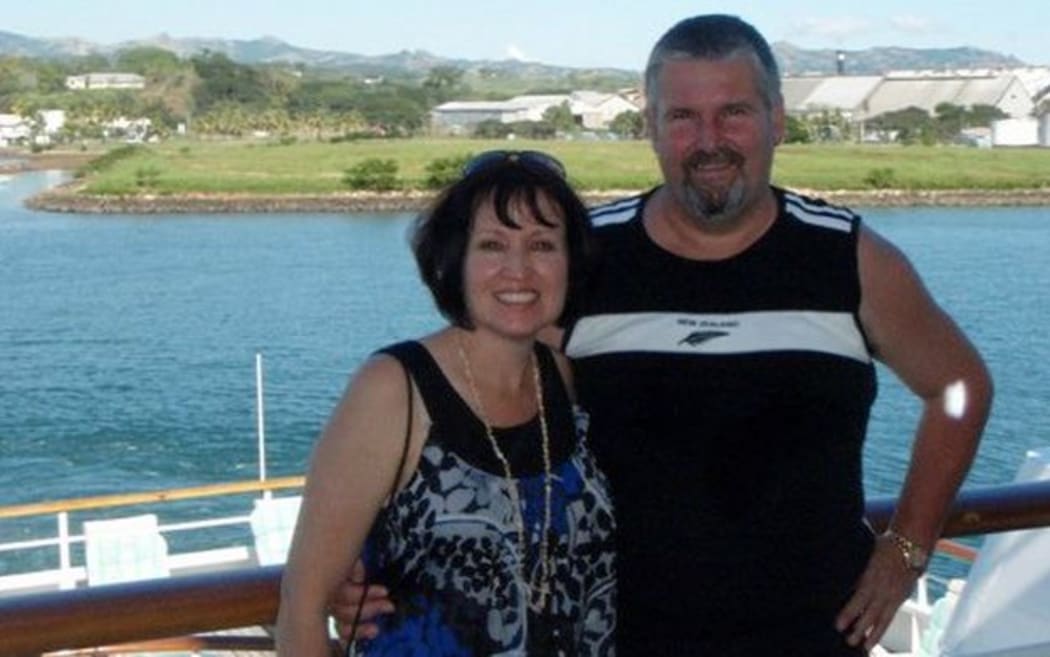 Murray Taylor, right, with wife Jill.