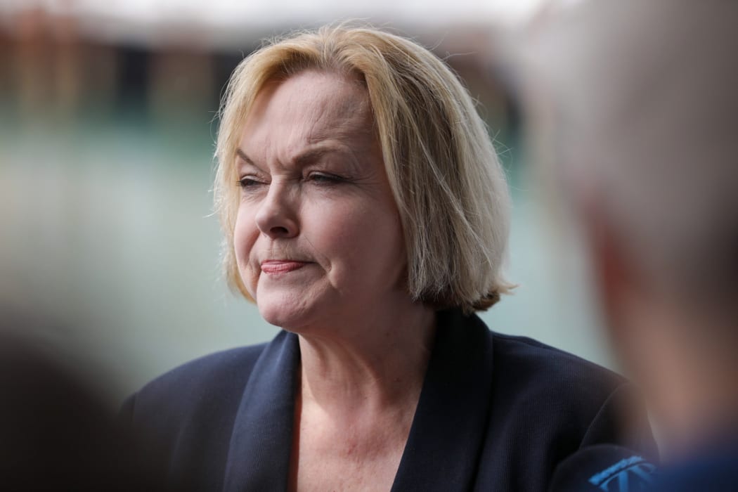 National Party leader Judith Collins holds a media conference at Stonewood Homes on 15 October, 2020.