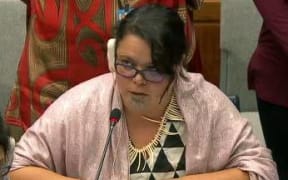 Tina Ngata giving a submission to the UN Permanent Forum for Indigenous Issue - which caused a media frenzy 10 weeks later.