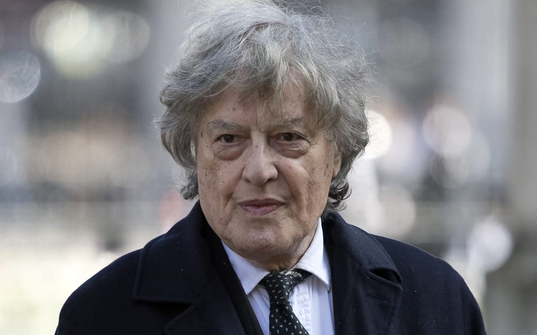Czech-born British playwright and screenwriter Tom Stoppard arrives for a service of thanksgiving in honour of British photographer Antony Armstrong-Jones, the former husband of Queen Elizabeth II's late sister Princess Margaret, better known as Lord Snowdon, at St Margaret's Church in London on April 7, 2017. Lord Snowdon died at the age of 86, the photographic agency where he worked said on January 13. (Photo by Justin TALLIS / POOL / AFP)