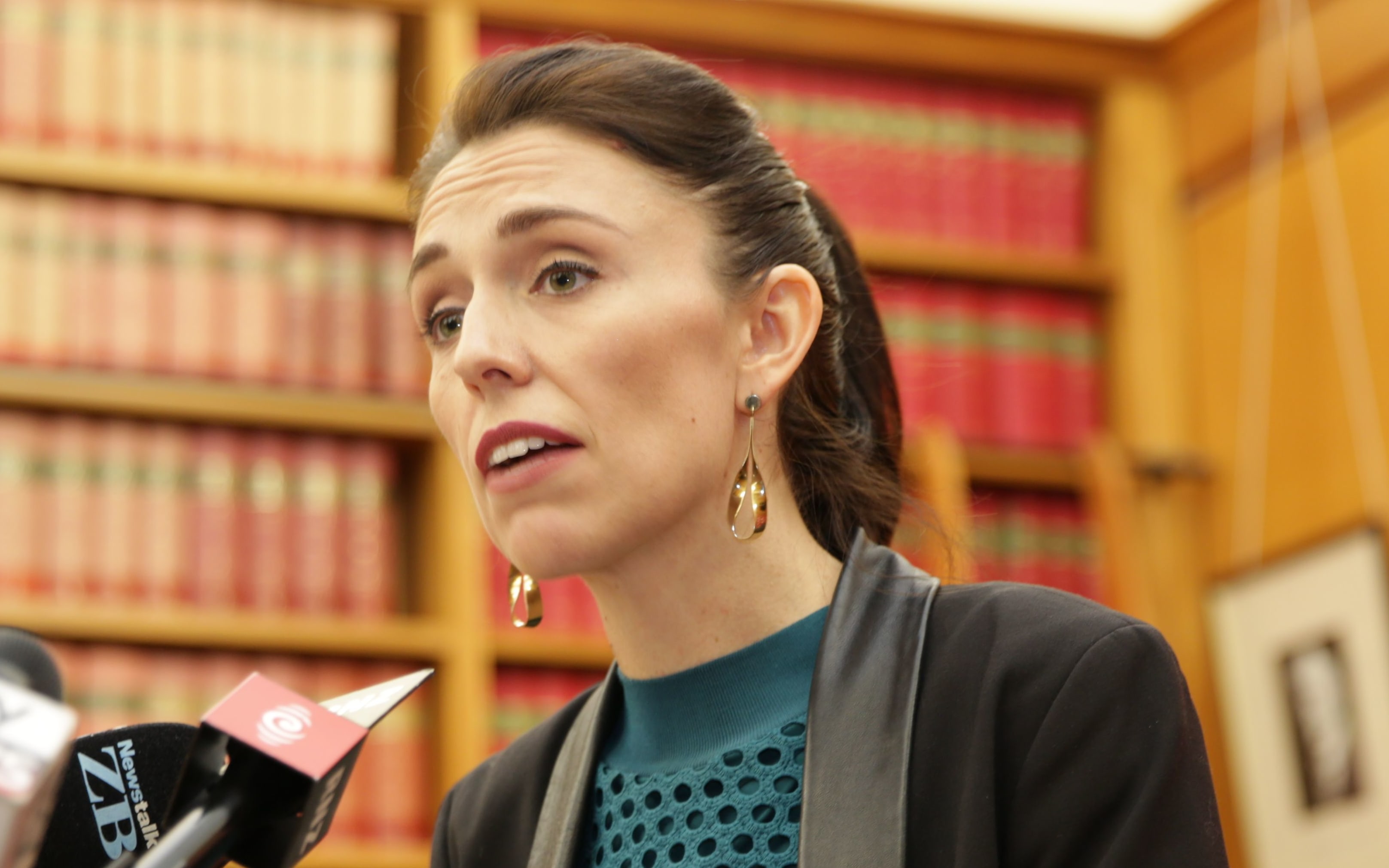 Prime Minister elect Jacinda Ardern announcing the allocation of ministerial portfolios today.