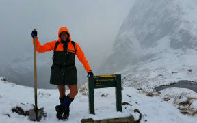 DOC supervisor Pania Dalley in the Fiordland National Park. More Kiwis and fewer overseas tourists are booking accommodation on New Zealand's Great Walks.