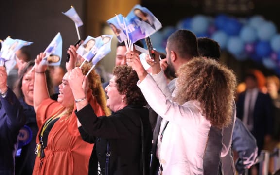 National Party supporters on election night.