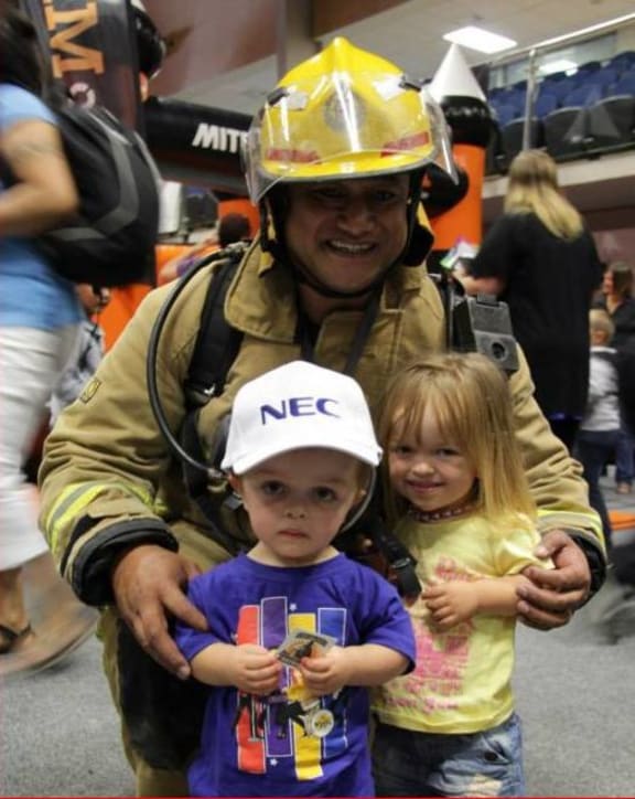 Paul Setefano, volunteer firefighter at Porirua Fire Station.