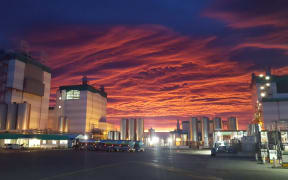 Fonterra's Edendale site in Southland pictured at sunrise 2024.