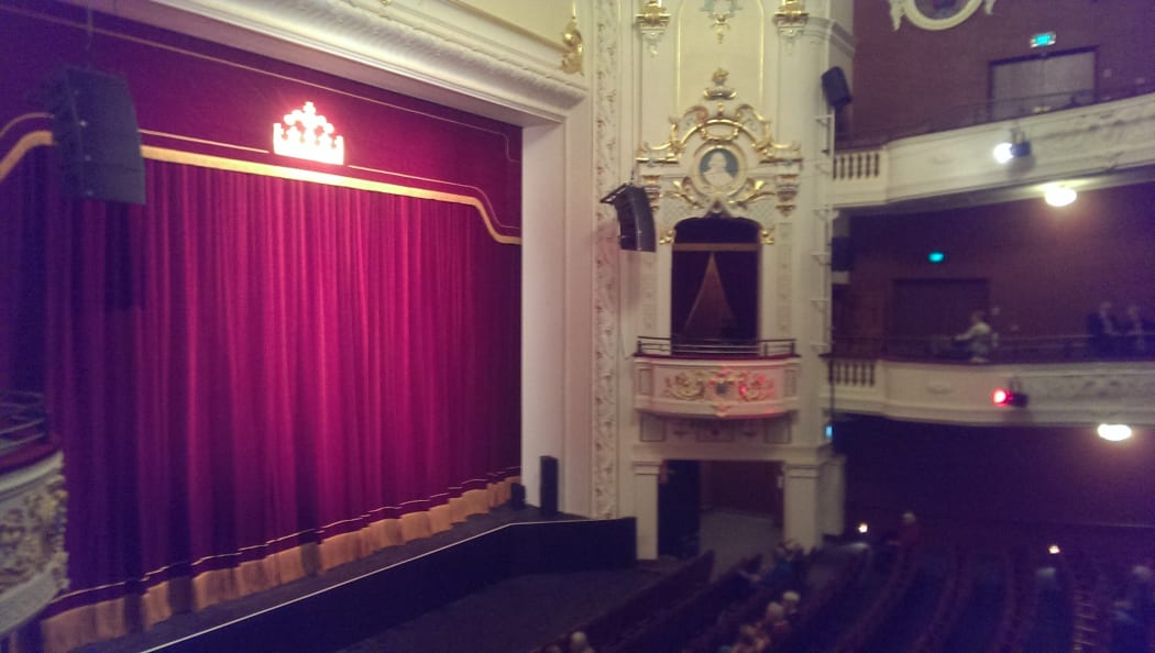 Looking towards the stage.