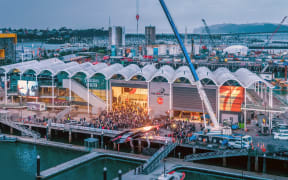 The Team New Zealand base on Auckland's Viaduct Harbour.