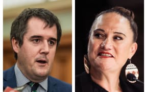 National Party housing spokesperson Chris Bishop (L) and Deputy Prime Minister Carmel Sepuloni (R).