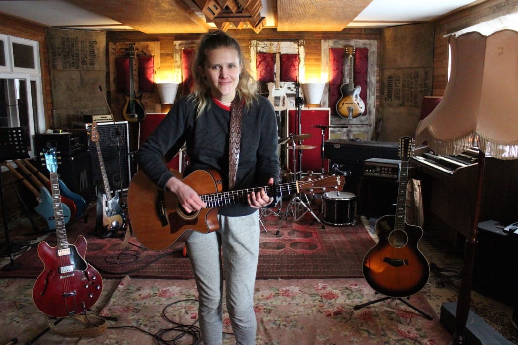 When music takes over ... Mads Harrop recorded her first EP Contagious World at Studio Sublime, her family's fully-equipped analogue and digital recording studio in the Waitaki Valley.